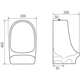 Mexen Owen piekarināmais pisuārs, balts - 37074000, 2 image