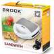 Brock Electronics BROCK Сэндвичница SSM 1001 WH, изображение 2