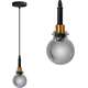 Toolight Lampa Wisząca APP1124-1CP Black Gold