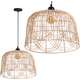 Toolight LAMPA SUFITOWA WISZĄCA NATURAL BOHO APP1351-1CP 30 cm
