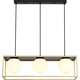 Toolight Lampa sufitowa Czarno Złota APP1164-3CP