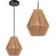 Toolight Lampa Wisząca Boho APP1150-1W WOOD