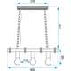 Toolight LAMPA SUFITOWA WISZĄCA BOHO LINE APP1319-3CP, 7 image
