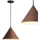 Toolight LAMPA SUFITOWA WISZĄCA APP1443-1CP DARK WOOD