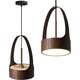 Toolight Lampa wisząca APP1187-CP Wood Rose Gold