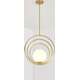 Toolight Lampa Sufitowa Wisząca Pierścieniowa APP1217-1CP Złota, 5 image