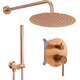 Rea Sanitary Zestaw natryskowy podtynkowy Rea Lungo Miedź Szczotkowana + BOX