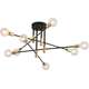 Toolight LAMPA SUFITOWA WISZĄCA GOLD APP733-8C