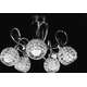 Toolight Lampa Kryształowa Żyrandol z Metalowymi Liśćmi APP636-5C, 3 image