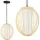 Toolight LAMPA WISZĄCA BAMBUSOWA APP1634-1CP
