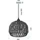 Toolight Lampa zielona Boho APP1293-1CP, 7 image