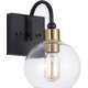 Toolight Lampa kinkiet black gold APP1580-1W
