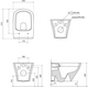 WC SET 2in1: WC Classic RimOff + toilet seat Classic Slim, 3 image