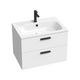 Wash basin cupboard SD 700 Chrome II white/white, handle black