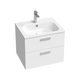 Wash basin cupboard SD 700 Chrome II white/white, handle cm