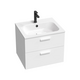 Wash basin cupboard SD 800 Chrome II white/white, handle wm