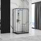 Rea Sanitary Kabina prysznicowa Rea Punto 80x100 Czarna, 2 image