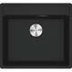 Franke MRG 610-52 A fragranīta izlietne ar PushKnob vadības ventīli 3 1/2'', 560x510mm, melna - gab.