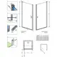 Dušas durvis Radaway NES DWJ I 90 L/R, изображение 6