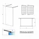 Dušas siena Radaway Modo New Black I Factory 120x200cm, 3 image