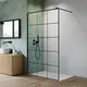 Dušas siena Radaway NES Black Factory Walk-in II 1100x2000mm, melns