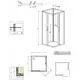 Dušas kabīne Radaway Premium Plus C+2S 90x90 cm, Izmērs: 90x90, Цвет: Хром, 2 image