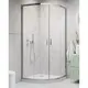 Dušas stūris pusapaļš Radaway Alienta A 90x90 cm, Размер: 90x90, Цвет: Хром, изображение 2