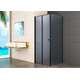 City Dušo kabina RAVENA black DW 80x110