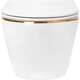 Rea Sanitary Misa WC podwieszana Rea Carlo Mini Rimless Flat Tornado GOLD EDGE, 3 image