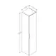 Vannas istabas augstais skapis RB MONO, balts matēts, 2 image