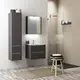 Vannas istabas mēbeļu komplekts RB URBAN 60cm, pelēks/aluminium