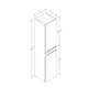 Vannas istabas augstais skapis RB SERENA, 1431211, изображение 2