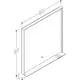 Spogulis rāmī ar LED apgaismojumu Kame INDO 80x80cm, MR-R01/80-80/BL, 3 image
