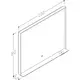 Spogulis rāmī ar LED apgaismojumu Kame INDO 100x80cm, MR-R01/100-80/BL, 3 image