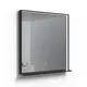 Spogulis rāmī ar LED apgaismojumu Kame INDO 80x80cm, MR-R01/80-80/BL
