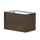 Vannas istabas skapītis izlietnei Kame HOME 80x46cm, brūns ozolkoka finierējums