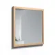 Spogulis Kame RUSTIC 80 x 80 cm, balināts ozolkoka finierējums