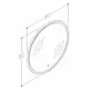 Spogulis rāmī ar LED apgaismojumu Kame LOTUS ROUND 80cm, MFL/80-80R, 5 image