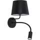 Toolight LAMPA ŚCIENNA KINKIET APP1610-2W Black