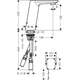 Hansgrohe Metris S elektriskais izlietnes maisītājs 6V, ar temperatūras regulāciju, hroms - gab., 2 image
