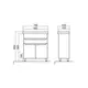 Vannas istabas skapītis ar izlietni Akvarodos OMEGA 70cm, 936OM70, 3 image