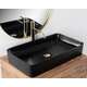 Rea Sanitary Umywalka Nablatowa Denis Black Stone Matt, 4 image