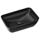 Washbasin Uni 500 R Slim ceramic black