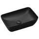 Washbasin Uni 500 R Slim ceramic black matt