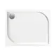 Dušas paliktnis taisnstūra PAA LARGO 80x100 cm, Izmērs: 100x80, Цвет: Белый