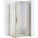 Rea Sanitary Kabina Prysznicowa Narożna REA Rapid Swing Złota Szczotkowana