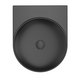 Washbasin Yard 400 ceramic without hole black matt