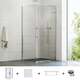 Shower door COSD1-90 chrom+glass Transparent, изображение 3
