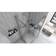 Rea Sanitary Kabina prysznicowa Rea City 90x90 Nikiel Szczotkowany, 4 image