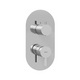ES 068.00CR.O3.RB07F Concealed 3-way tap without body, chrome